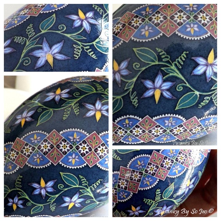 Nightshade Spiral Ukrainian Easter Egg Pysanky By So Jeo